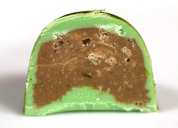 リナルディーニのピスタチオチョコレート断面図